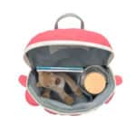 mochila infantil de dinosaurio coral