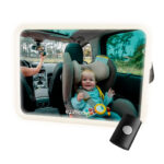 imagen de portada del Espejo retrovisor bebé para el coche con luz Led y mando