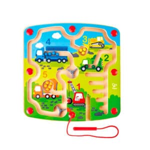 juego de psicomotricidad fina laberinto magnético de construcción y números