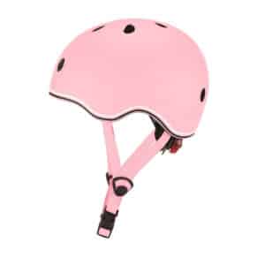 casco para bici o patinete rosa pastel talla 45-51 centímetros