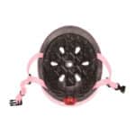 casco para bici o patinete rosa pastel talla 45-51 centímetros