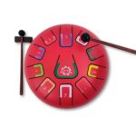 Tambú tambor de lengüeta metálica rojo