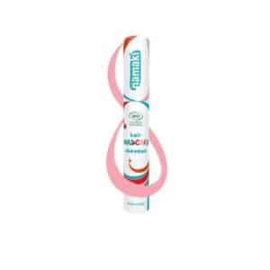 máscara para el pelo ecológica y vegana de color rosa