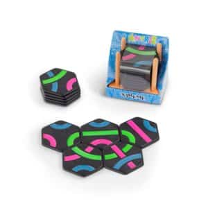 tantrix xtreme en estuche de madera con una mayor dificultada que el tantrix discovery