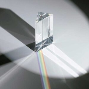 Prisma de alta calidad para ver la descomposición de la luz