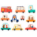 puzzle de observación de coches y carreteras de 48 piezas