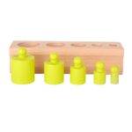 16 cilindros montessori para encajar multicolor