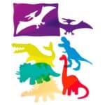 Plantillas de dinosaurios translúcidas