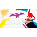 Plantillas de dinosaurios translúcidas