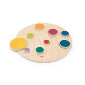puzzle de madera del sistema solar