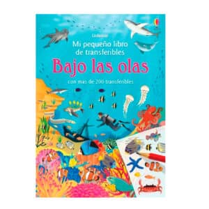 libro de pegatinas transferibles tema océano