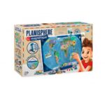 Planisferio magnético del mundo con tarjetas