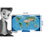Planisferio magnético del mundo con tarjetas