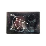 54 cartas translúcidas con ilustración por el anversoy con las constelación troquelada en el anverso