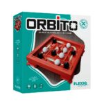 Orbito juego de estrategia de 4 en raya en un tablero giratorio que cambian de posición las bolas en cada partida