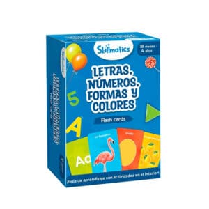 Flash cards números letras formas y colores
