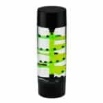 cilindro sensorial de liquido espiral en negro y verde