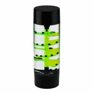 cilindro sensorial de liquido espiral en negro y verde