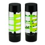 cilindro sensorial de liquido espiral en negro y verde