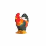 gallo de madera wudimals tallado y pintado a mano