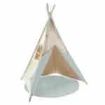 imagen del tipi de la colección bobble beige y verde menta