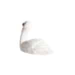 cisne tallado y pintado a mano de madera Wudimals