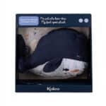 Ballena de peluche cojín térmico natural