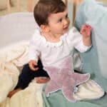 Estrella de mar de peluche cojín térmico natural