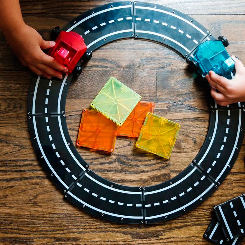 Magna tiles carreteras set de 12 piezas