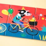 Puzzle de 3 metros excursión bicis Londji de 54 piezas