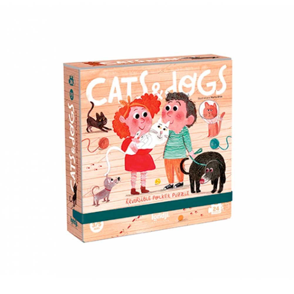 puzzle reversible cats and dogs 24 piezas puzzle reversible cats and dogs 24 piezas