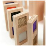 Dominó de madera diferentes texturas