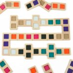 Dominó de madera diferentes texturas