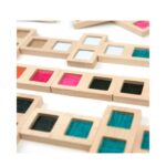 Dominó de madera diferentes texturas