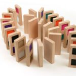 Dominó de madera diferentes texturas