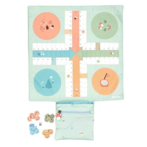 Juego mantel parchís y tres en raya de Monnëka tutete