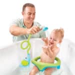 Ducha elefante azul para el baño