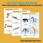 IMPRIMIBLE tarjetas de vocabulario Montessori - Imagen 5