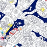 Póster XL Omy space station para colorear + Pegatinas