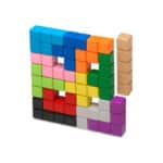 Pentominós, juego de desafíos en caja de metal
