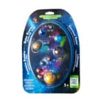 set de canicas del sistema solar, nueve planetas más el sol