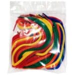 Bolsa de madeja de 10 cordones trenzados arcoíris