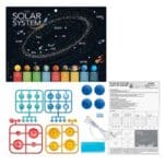 Poster con luces DIY del sistema solar