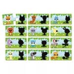12 puzzles animales del bosque y sus sombras de 24 piezas