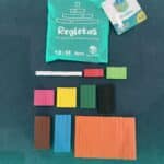 Set de regletas para matemáticas manipulativas ordenadas por tamaño