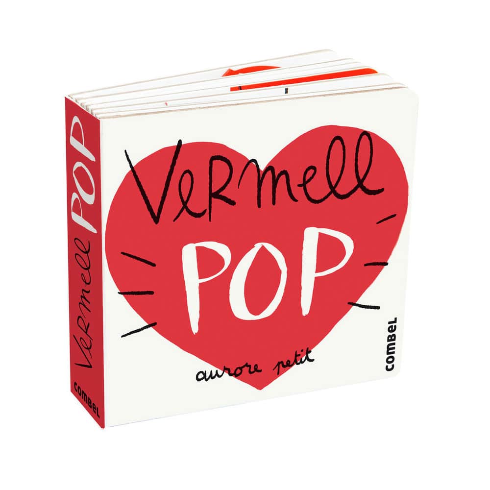 Vermell Pop, libro infantil para manos pequeñas imagen de la portada del Rojo Pop, libro infantil para manos pequeñas en catalán