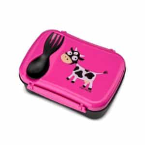 Caja de almuerzo N'ice box kids vaca morada foto de producto