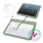 Kidydraw, mesa de luz reversible vista por los dos lados