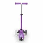 Patinete Mini Micro Deluxe LED lila vista trasera