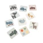 Las 10 tarjetas reversibles de contrastes para bebés por la cara con los personajes de Done by Deer